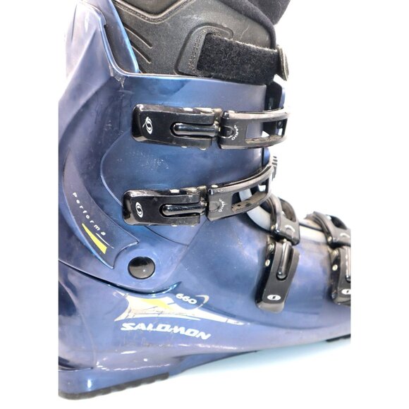 Salomon 660 Ski Boots Blue Black Adult Alpine Downhill Ski Equipment - Picture 6 of 14